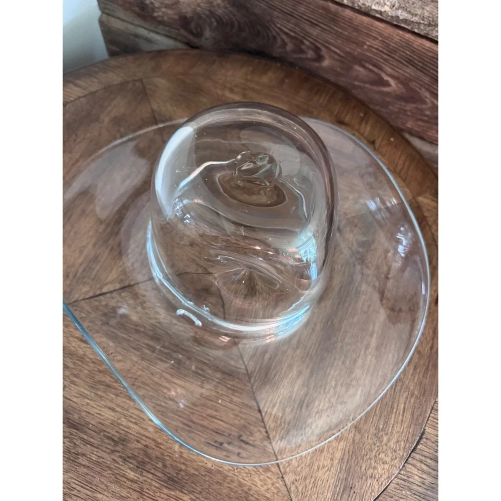 Vintage Blenko Glass Cowboy Hat Ice Bucket Centerpiece 16.5